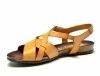 Sandały 41 skóra VERANO 674 camel skórzane płaskie
