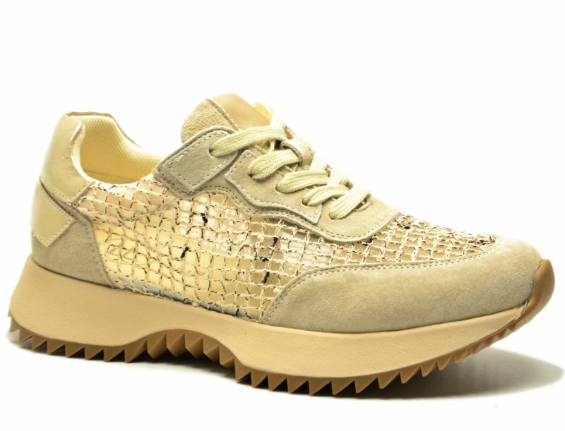 Półbuty sneakersy 39 skóra FILIPPO 7707 beżowe skórzane beż