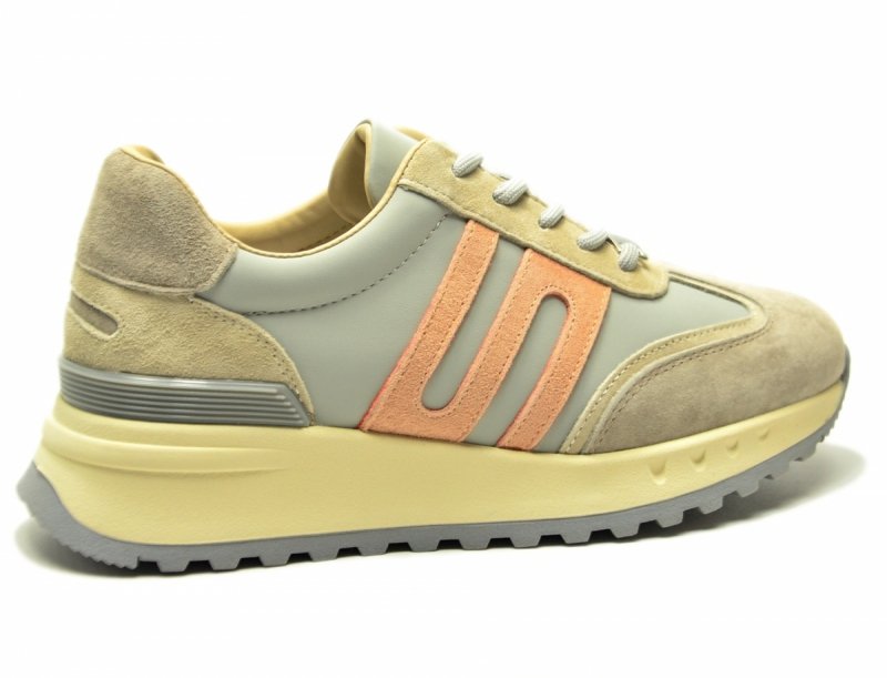 Półbuty sneakersy 38 skóra FILIPPO 7733 niebieskie szare skórzane 