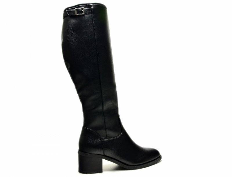 Kozaki 37 VINCEZA 58589 czarne damskie na obcasie