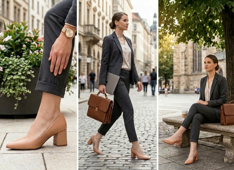 Czółenka beżowe 37 skórzane BOTTERO 354901 skóra beż damskie