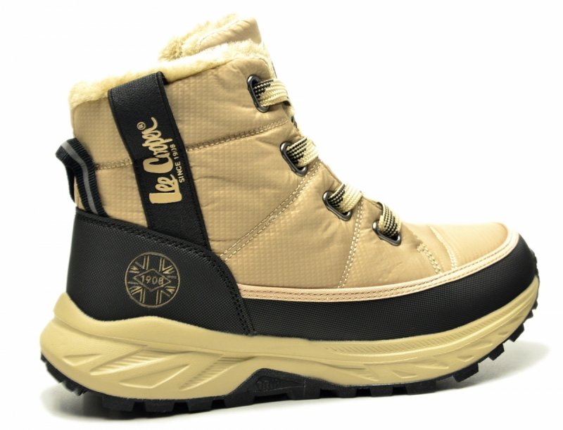 Śniegowce botki 38 LEE COOPER  beżowe czarne