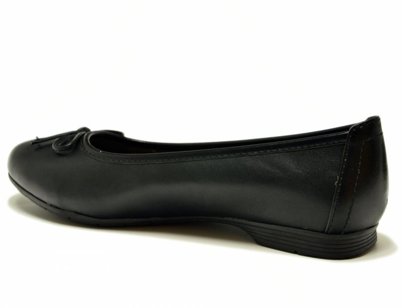 Baleriny damskie 40 JANA 22163 czarne półbuty balerinki