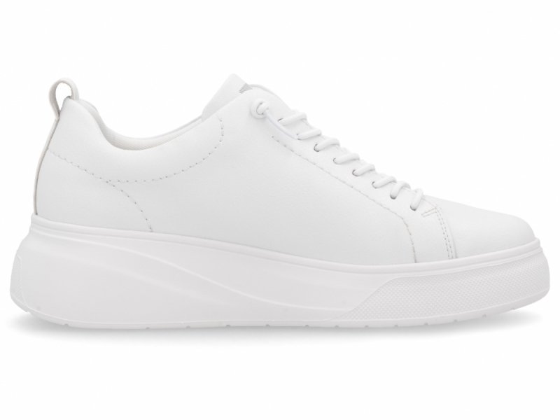 Półbuty sneakersy 40 RIEKER W2301 białe skóra damskie skórzane