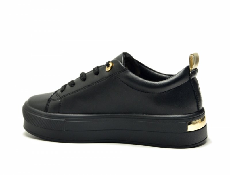 Półbuty sneakersy 40 skóra FILIPPO 3533 czarne skórzane 