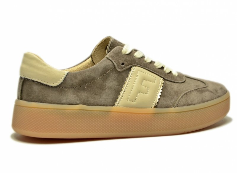 Półbuty sneakersy 41 skóra FILIPPO 7543 brązowe skórzane zamsz