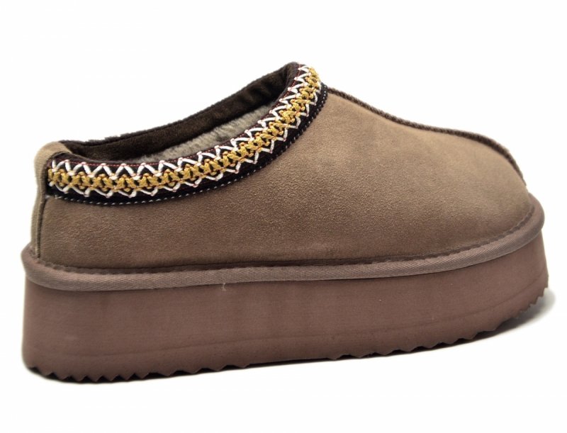 Śniegowce 41 VINCEZA 97960 skóra zamsz brązowe taupe