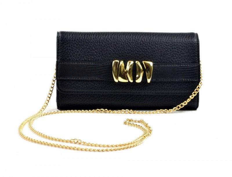 TOREBKA wizytowa portfel NOBO N0100 damska czarna