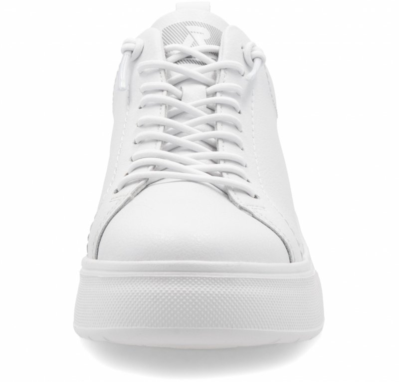 Półbuty sneakersy 41 RIEKER W2301 białe skóra damskie skórzane
