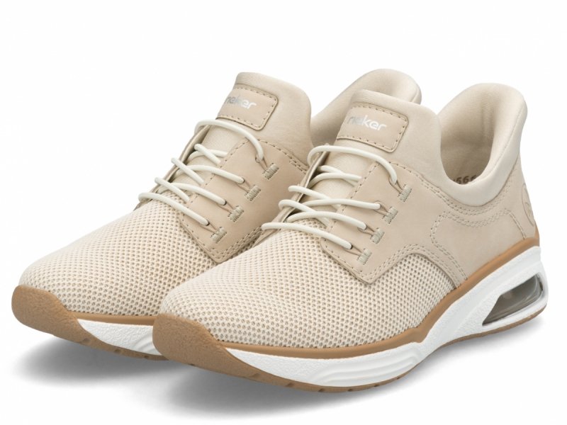 Półbuty sneakersy 36 RIEKER M5665 beżowe beż damskie