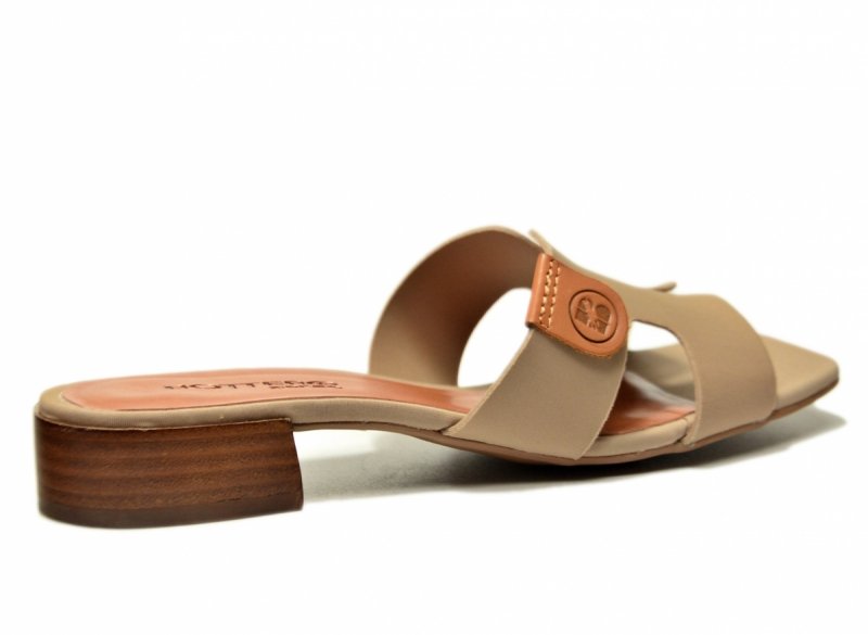 Klapki beżowe nude 40 BOTTERO lycra skóra 375803 beż