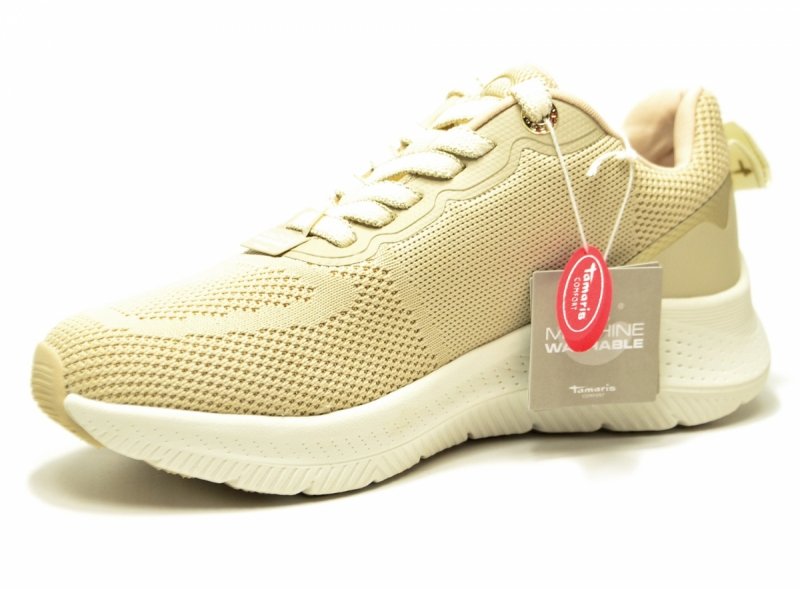 Sneakersy 40 TAMARIS 83728 półbuty sportowe beżowe duo-tex beż