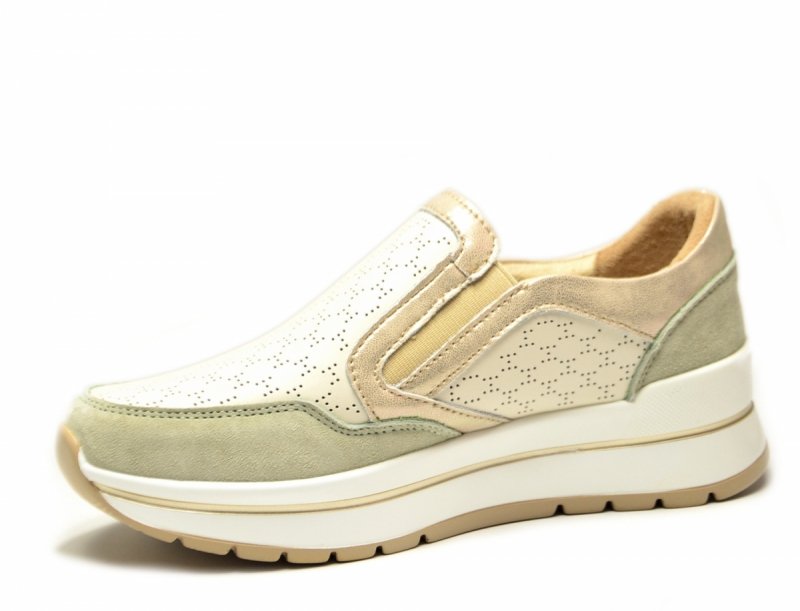 Półbuty sneakersy 38 skóra FILIPPO 6777 beżowe skórzane beż