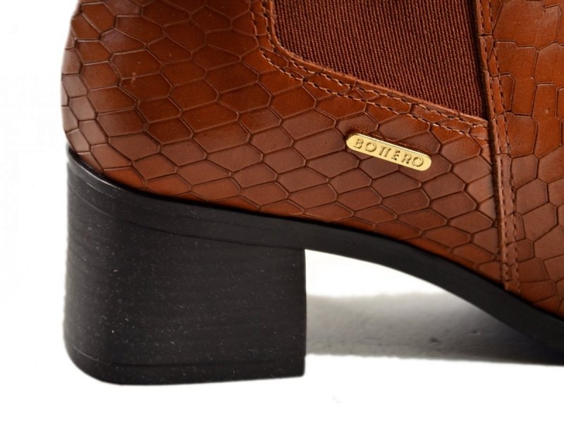 Botki 40 BOTTERO 336001 skóra camel brąz