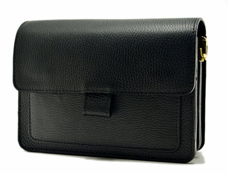 TOREBKA listonoszka skóra czarna skórzana MIKO damska 