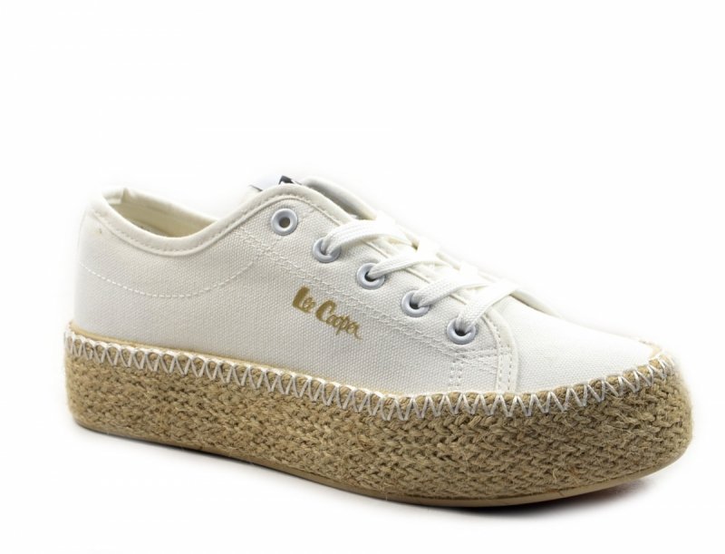 Półbuty espadryle 41 trampki LEE COOPER białe 2410