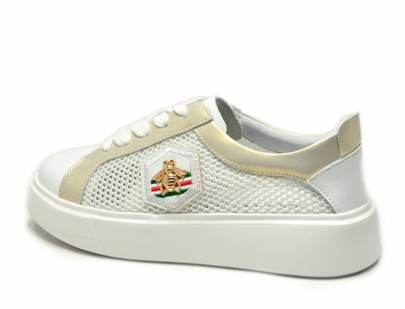 Półbuty sneakersy skóra 39 białe SOKOLSKI 210 skórzane