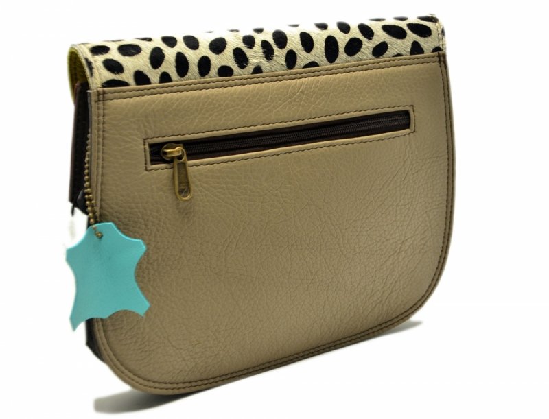 Torebka listonoszka OLIVKA skóra kolorowa skórzana 