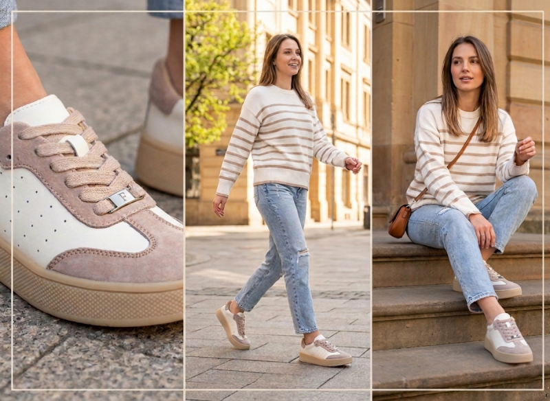 Sneakersy białe 39 skóra FILIPPO 7524 skórzane beżowe półbuty