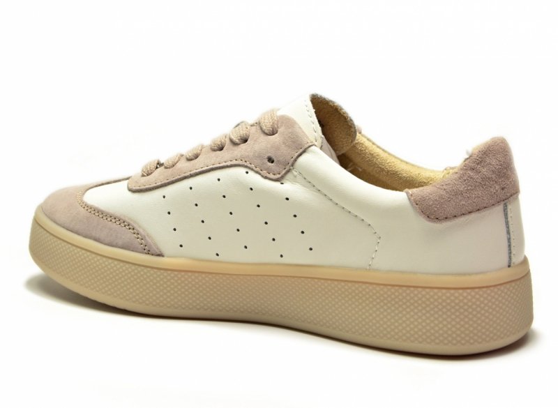 Sneakersy białe 40 skóra FILIPPO 7524 skórzane beżowe półbuty