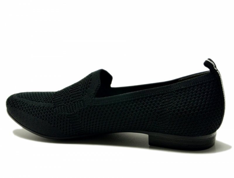 Półbuty mokasyny baleriny 39 JANA 24266 czarne