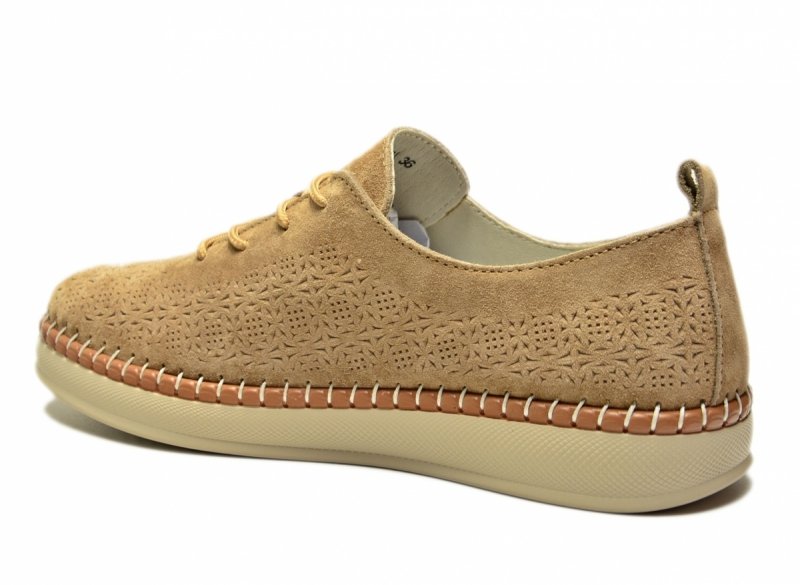 Półbuty beżowe 38 skóra FILIPPO 7674 skórzane beż 