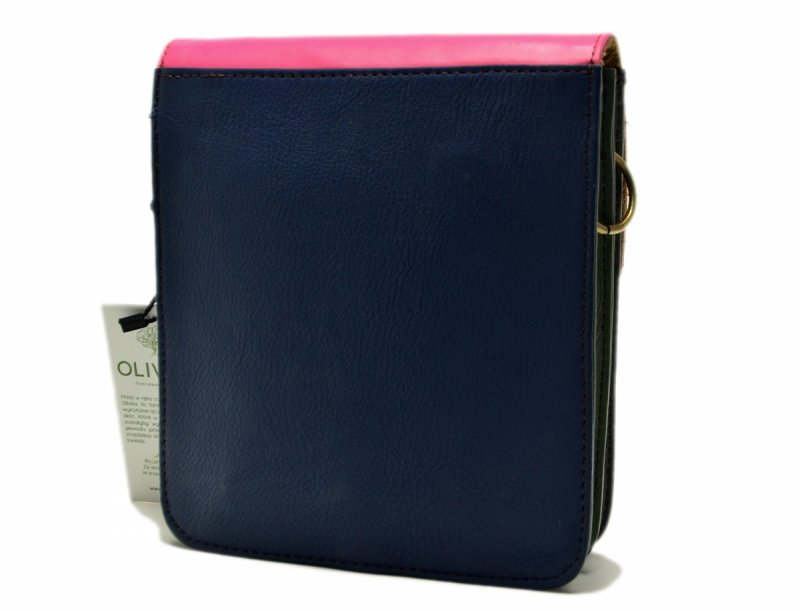 Torebka listonoszka OLIVKA skóra kolorowa skórzana 