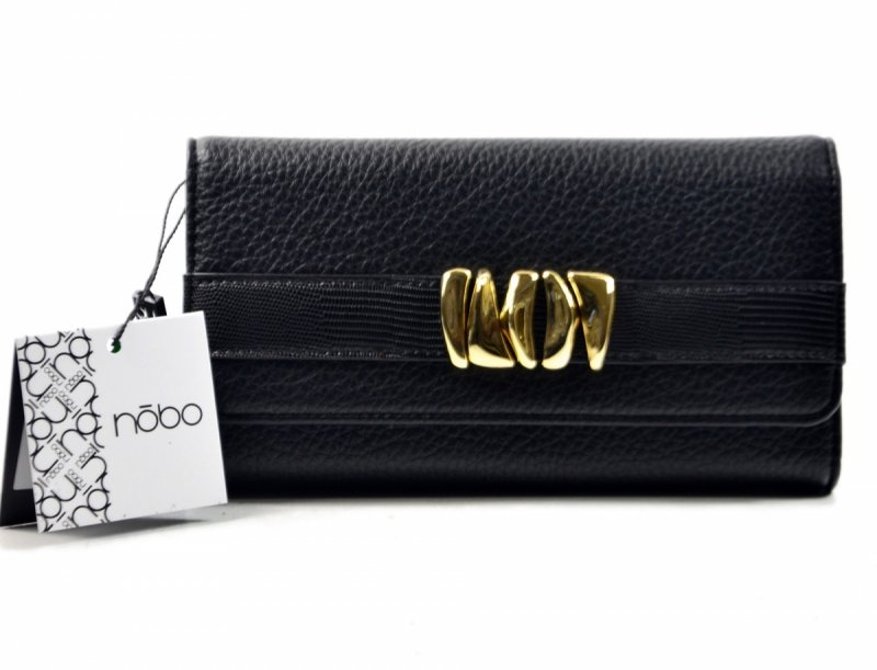 TOREBKA wizytowa portfel NOBO N0100 damska czarna