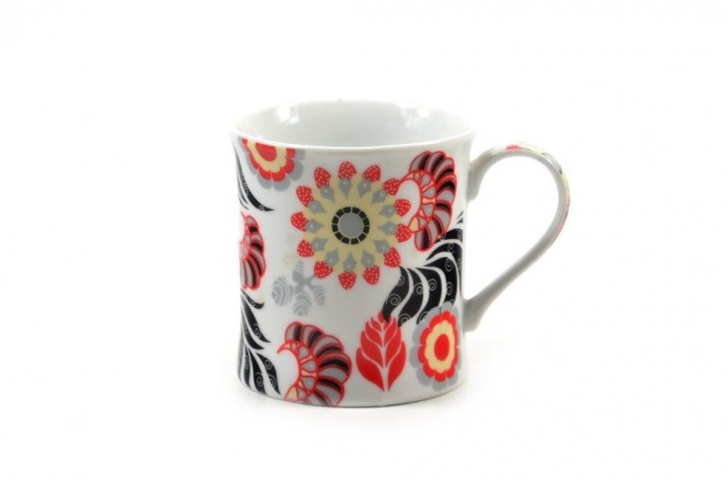 Kubek ceramiczny FOLKLOR 390 ml kwiaty na prezent
