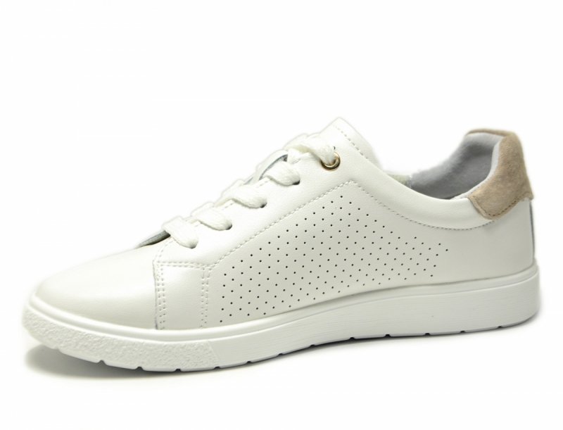 Półbuty 41 sneakersy 6738 skóra FILIPPO białe skórzane damskie