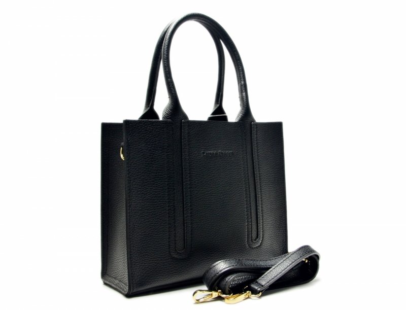 TOREBKA skóra czarna LAURA BIAGGI skórzana mała