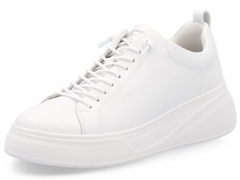 Półbuty sneakersy 39 RIEKER W2301 białe skóra damskie skórzane