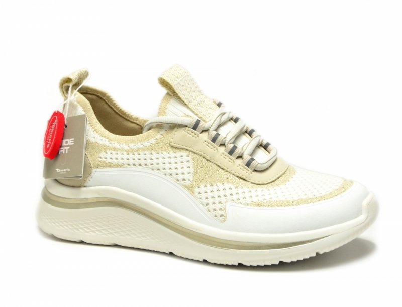 Sneakersy 39 TAMARIS 83727 półbuty białe beżowe