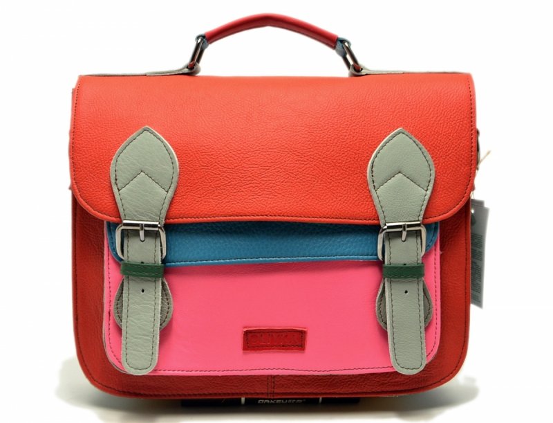 Torebka listonoszka OLIVKA skóra kolorowa skórzana 