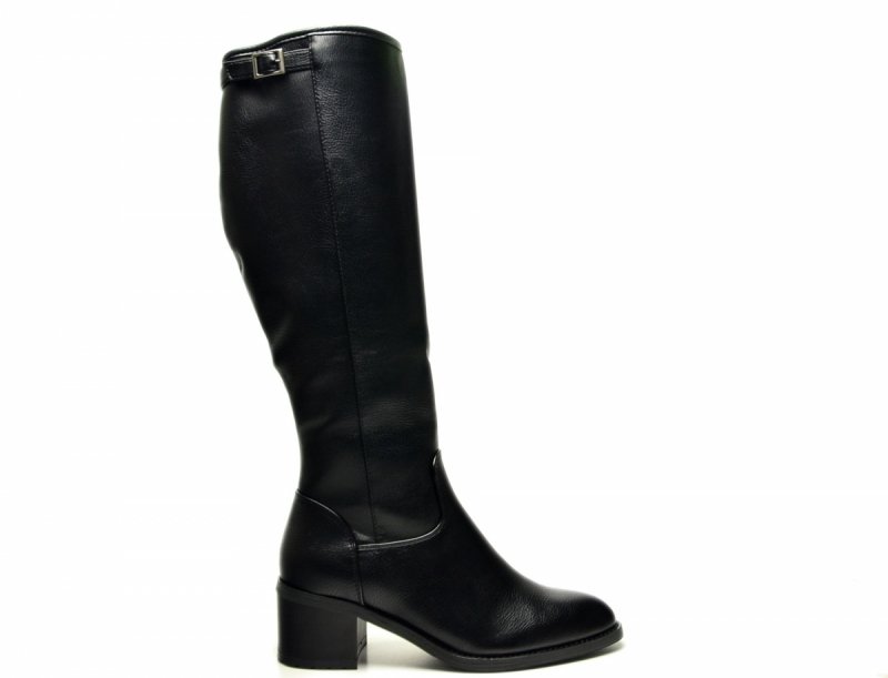 Kozaki 37 VINCEZA 58589 czarne damskie na obcasie