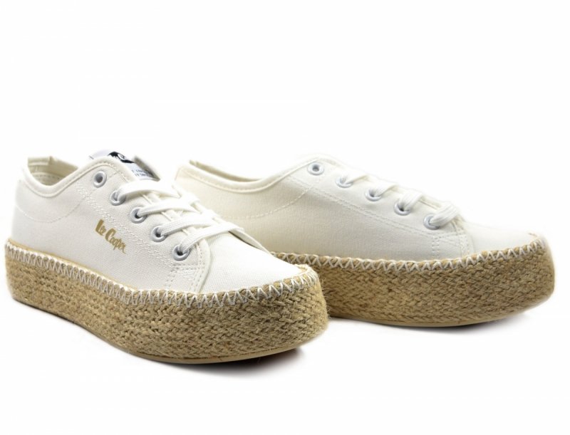 Półbuty espadryle 41 trampki LEE COOPER białe 2410