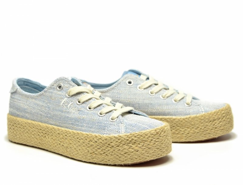 Półbuty espadryle 39 trampki LEE COOPER błękitne 3283 niebieskie