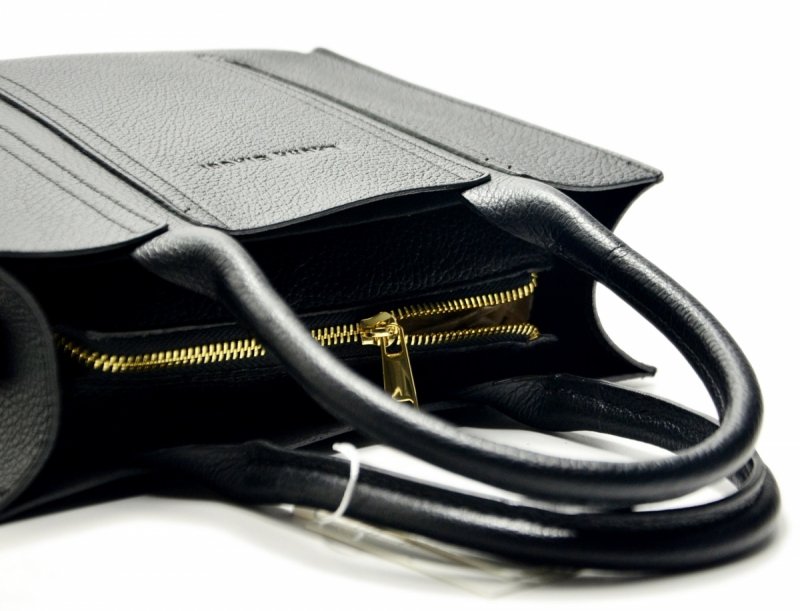 TOREBKA skóra czarna LAURA BIAGGI skórzana mała