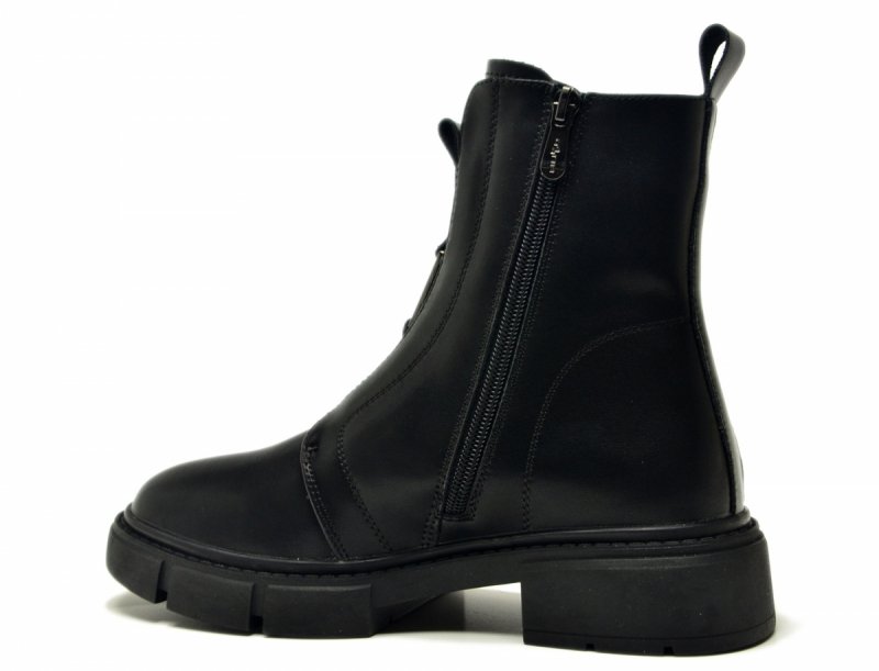Botki 40 skóra FILIPPO 6524 czarne skórzane damskie 