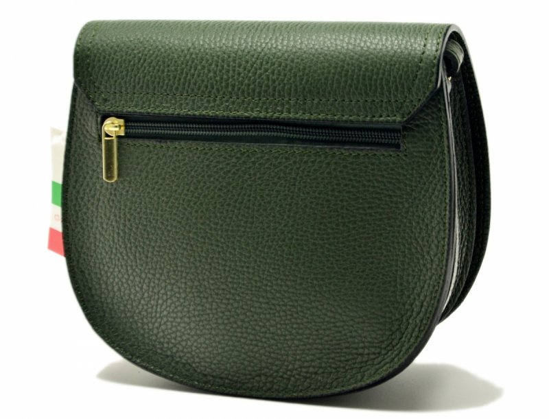 TOREBKA listonoszka skóra zielona skórzana GREGORIO  