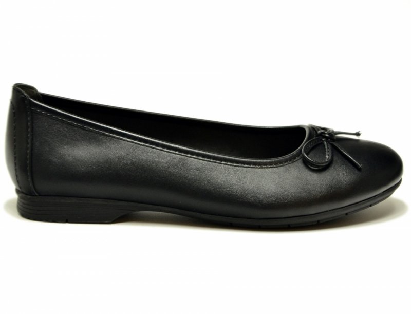 Baleriny damskie 39 JANA 22163 czarne półbuty balerinki