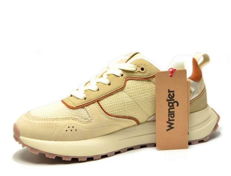 Sneakersy WRANGLER BONNIE 37 półbuty sportowe damskie beżowe camel
