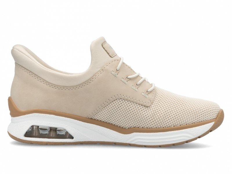 Półbuty sneakersy 41 RIEKER M5665 beżowe beż damskie