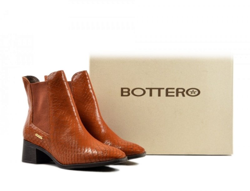 Botki 40 BOTTERO 336001 skóra camel brąz