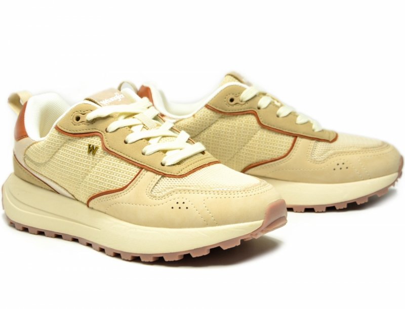 Sneakersy WRANGLER BONNIE 38 półbuty sportowe damskie beżowe camel