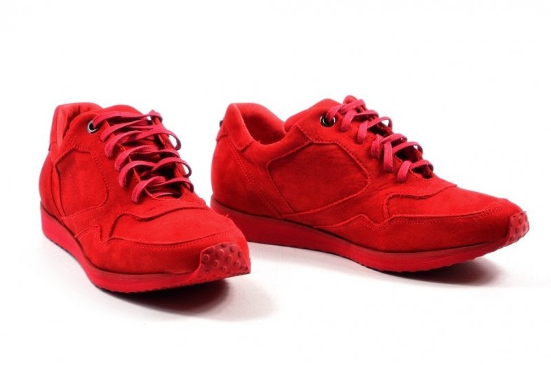 Półbuty 35 tenisówki OLEKSY 2681 skóra czerwone Hit