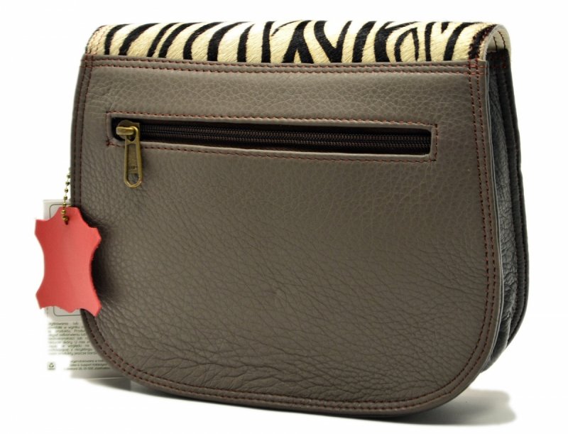 Torebka listonoszka OLIVKA skóra kolorowa skórzana 