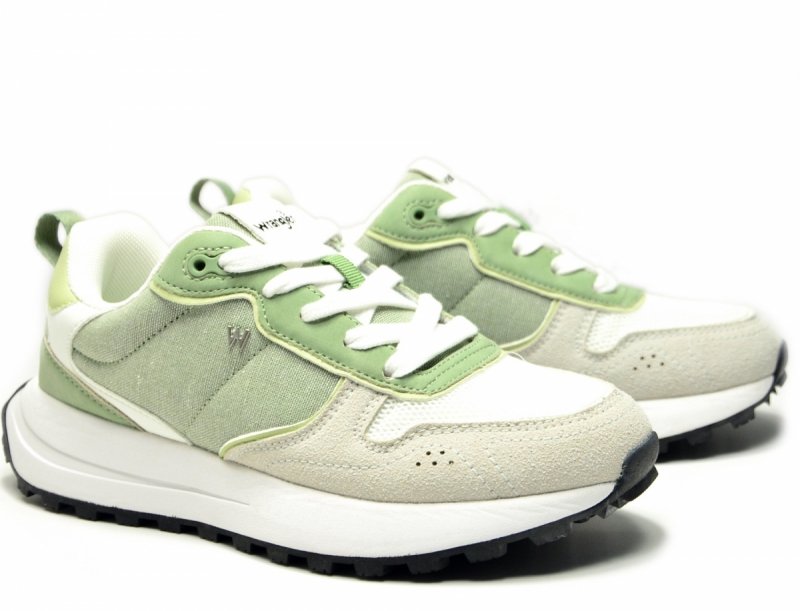 Sneakersy WRANGLER BONNIE 37 półbuty sportowe damskie białe zielone