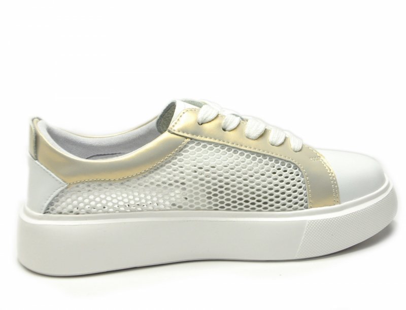 Półbuty sneakersy skóra 38 białe SOKOLSKI 210 skórzane