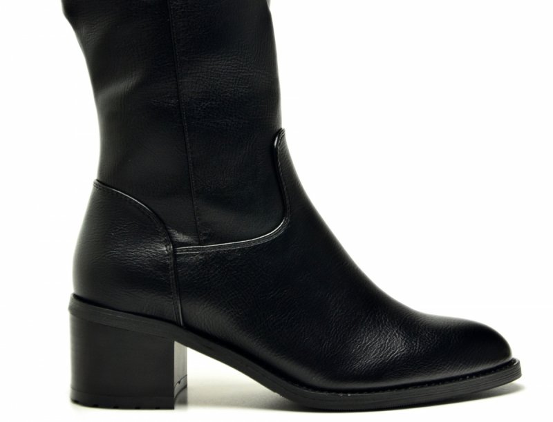 Kozaki 36 VINCEZA 58589 czarne damskie na obcasie